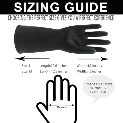 Chemical-Resistant Reusable Gloves - Heavy Duty Waterproof, image 3