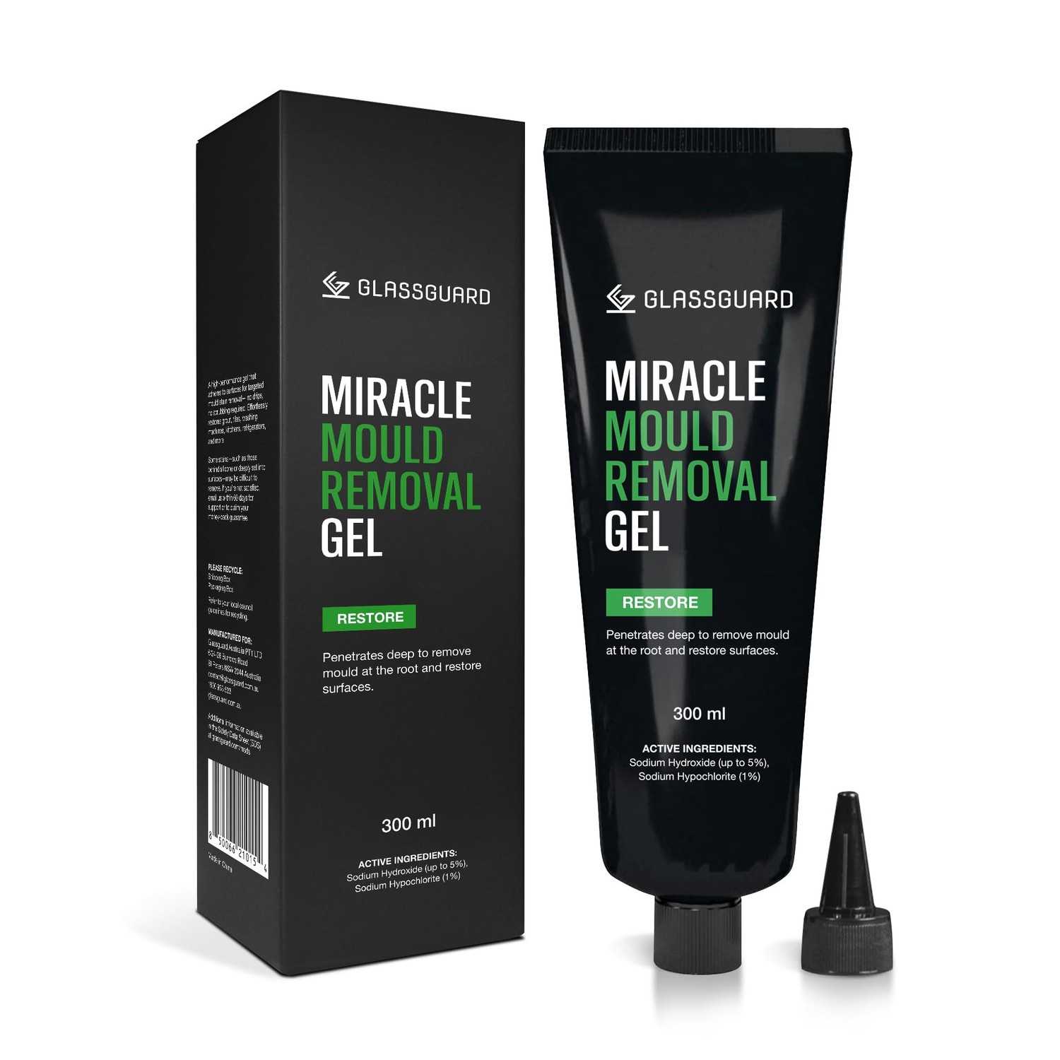 GlassGuard Miracle Mould Stain Remover Gel 300ml