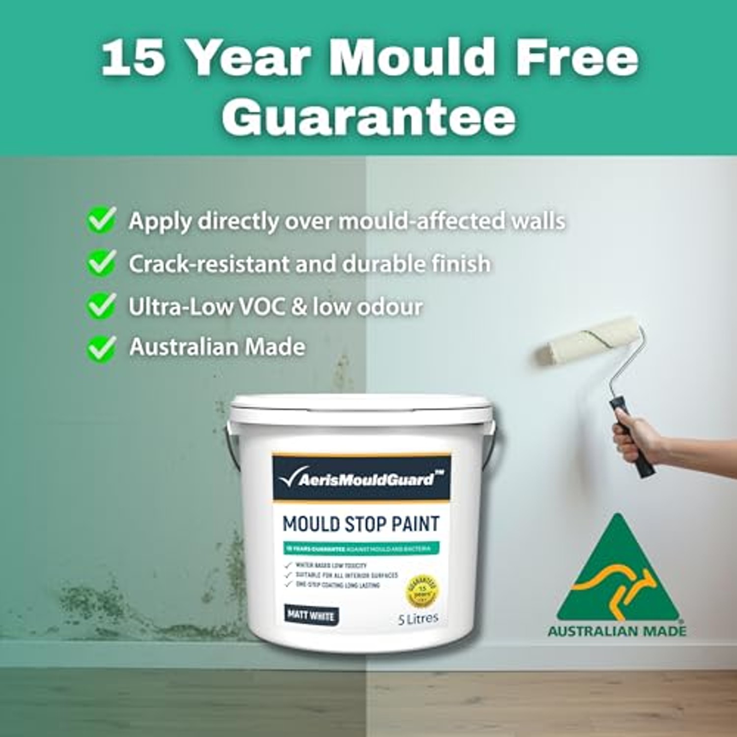 AerisMouldGuard Mould Stop Paint 5L, image 5