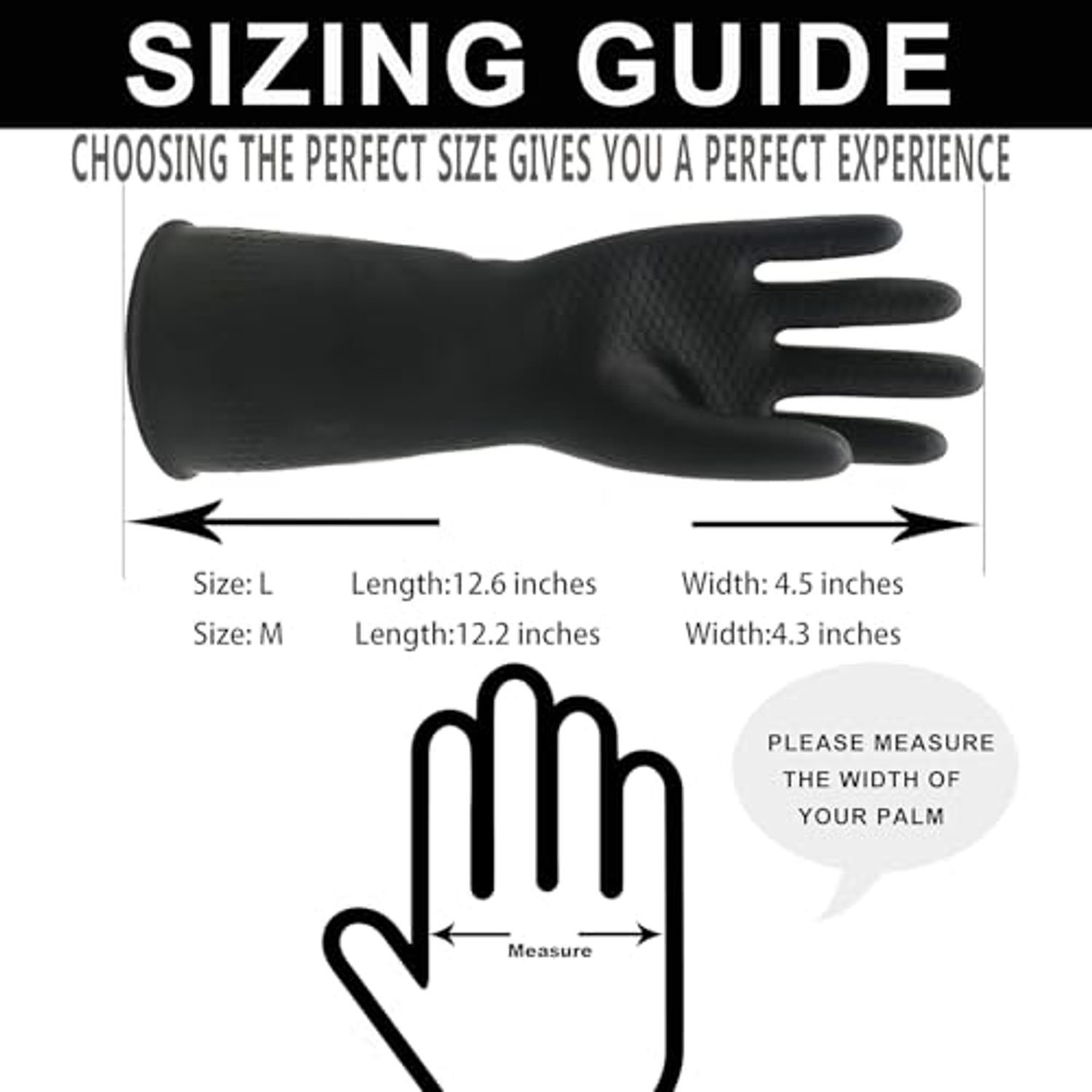 Chemical-Resistant Reusable Gloves - Heavy Duty Waterproof, image 3